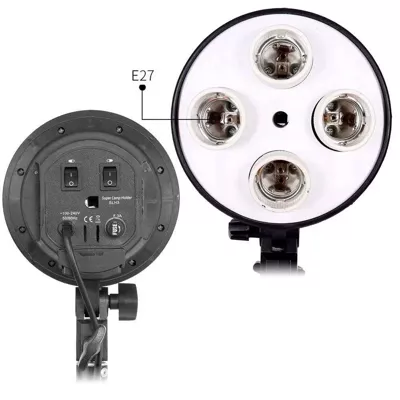 Lampa Softbox Zestaw Oświetlenie Ciągłe 4x 45W 50x70