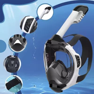 Maska do Nurkowania Pływania Pełnotwarzowa Snorkelingu Ani Fog PRO L/XL