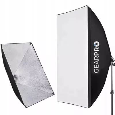 Softbox Lampa Studyjna 50x70cm Oświetlenie Ciągłe Oprawka E27 do Foto Video