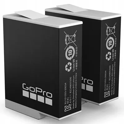 Zestaw GoPro 10 HERO Black + 2x Oryginalny Akumulator Enduro 1720 mAh