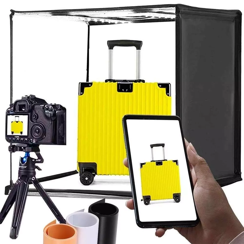 Cort foto LED mare Puluz 80cm